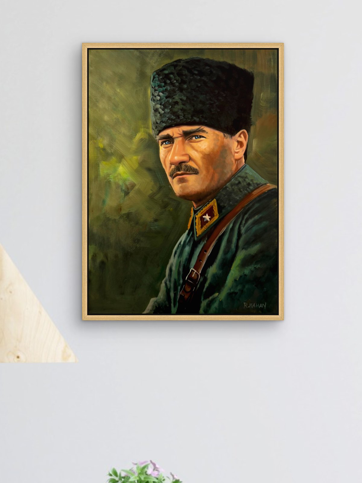 Sert Bakış Yağlı Boya Tablosu Simurg Sanatevi