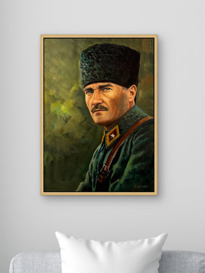 Sert Bakış Yağlı Boya Tablosu Simurg Sanatevi
