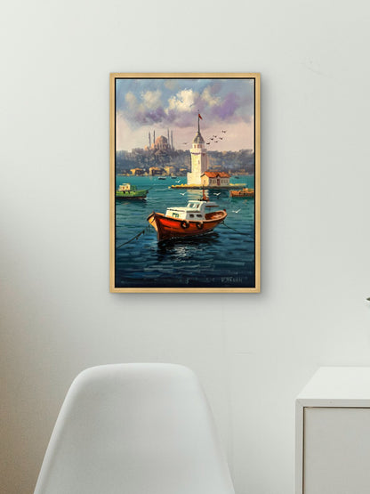Liman Sessizliği Yağlı Boya Tablosu Simurg Sanatevi