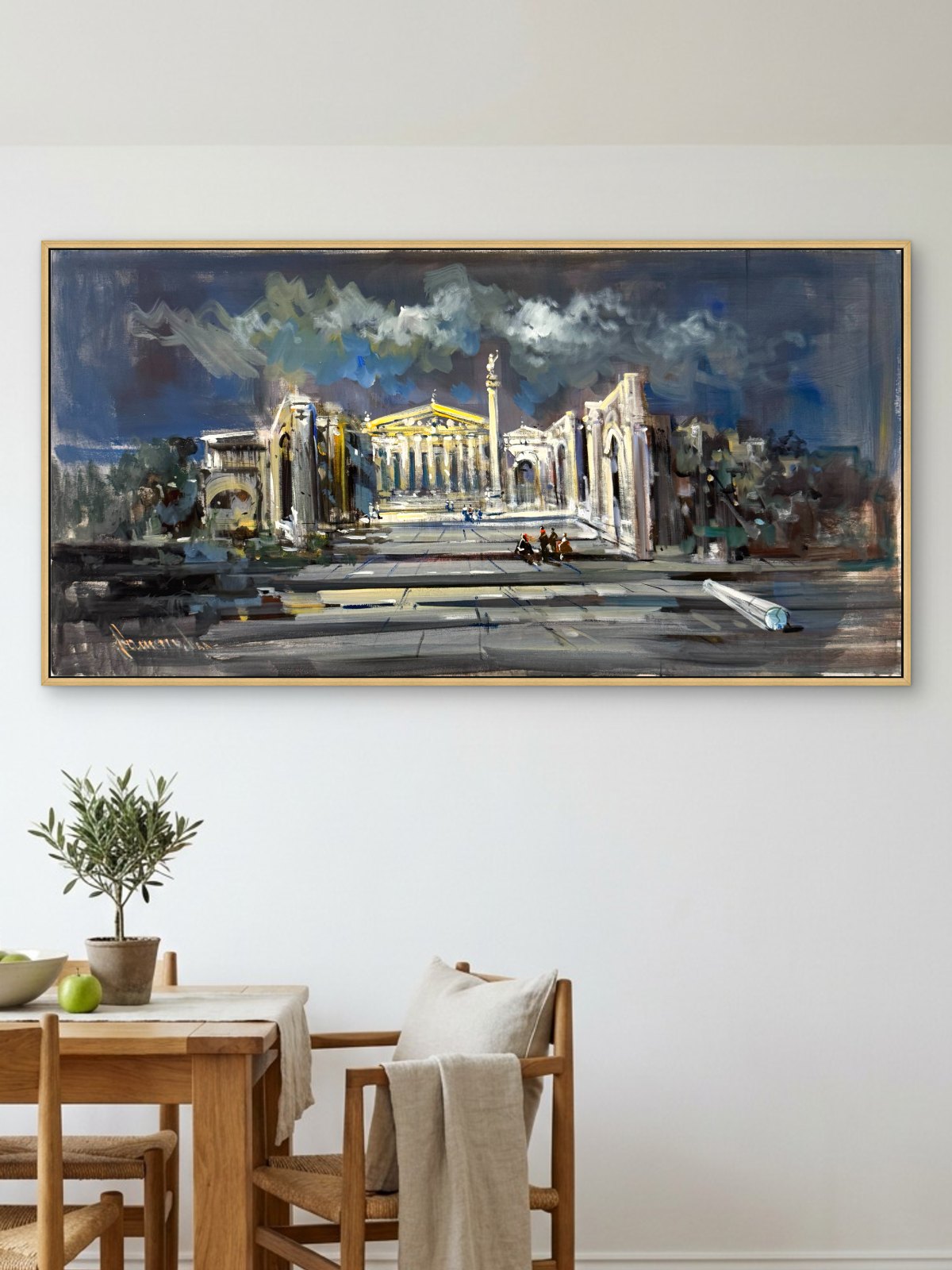 Fırtınalı Meydan Yağlı Boya Tablosu Simurg Sanatevi