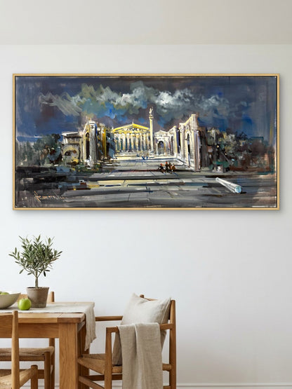 Fırtınalı Meydan Yağlı Boya Tablosu Simurg Sanatevi