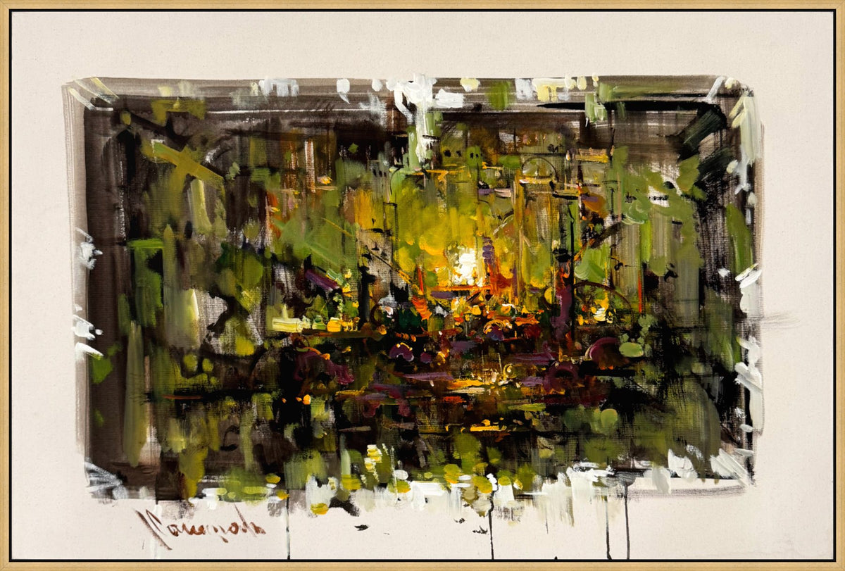 Kehribar Çekirdek Yağlı Boya Tablosu Simurg Sanatevi