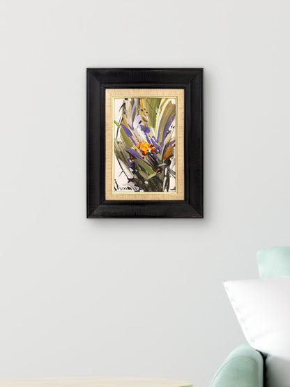 Turuncu Çiçek Yağlı Boya Tablosu Simurg Sanatevi