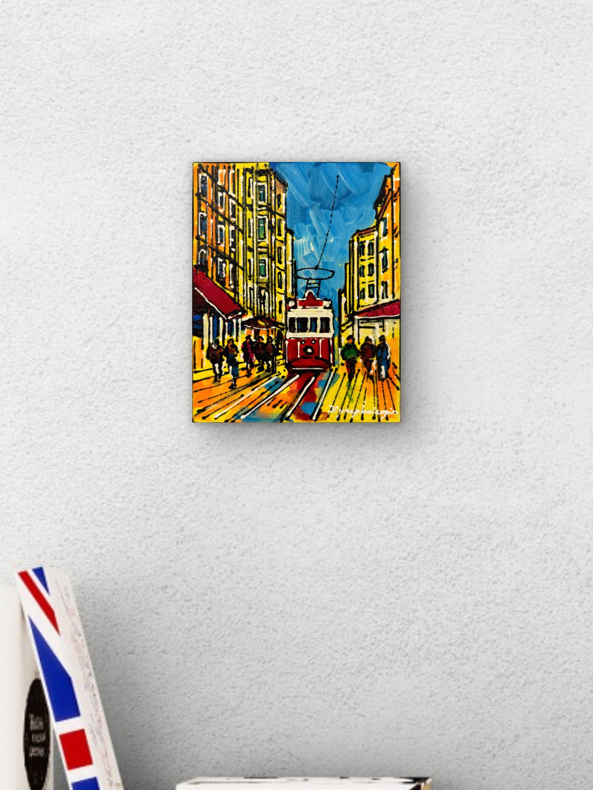 İstiklal Sokağı Yağlı Boya Tablosu Simurg Sanatevi