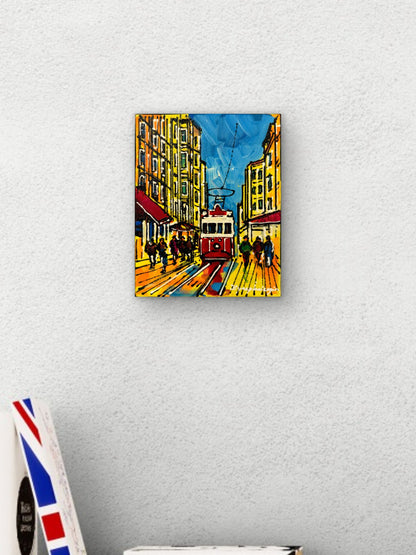 İstiklal Sokağı Yağlı Boya Tablosu Simurg Sanatevi