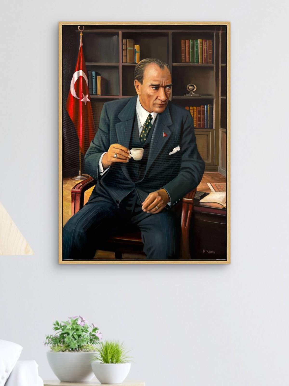 Düşünce Makamı Yağlı Boya Tablosu Simurg Sanatevi
