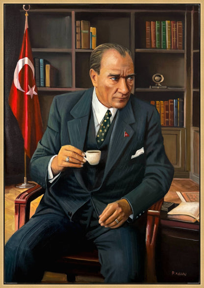 Düşünce Makamı Yağlı Boya Tablosu Simurg Sanatevi