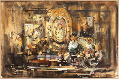 Eski Evde Bir An Yağlı Boya Tablosu