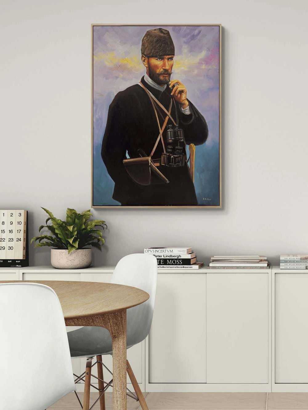 Kara Kalpaklı Atatürk Yağlı Boya Tablosu