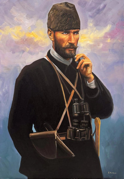 Kara Kalpaklı Atatürk Yağlı Boya Tablosu