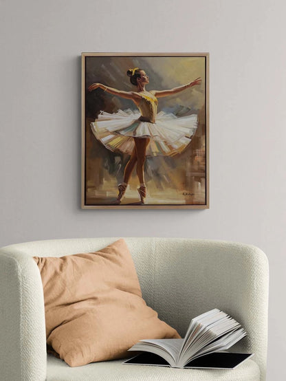 Işığın Balerini Yağlı Boya Tablosu