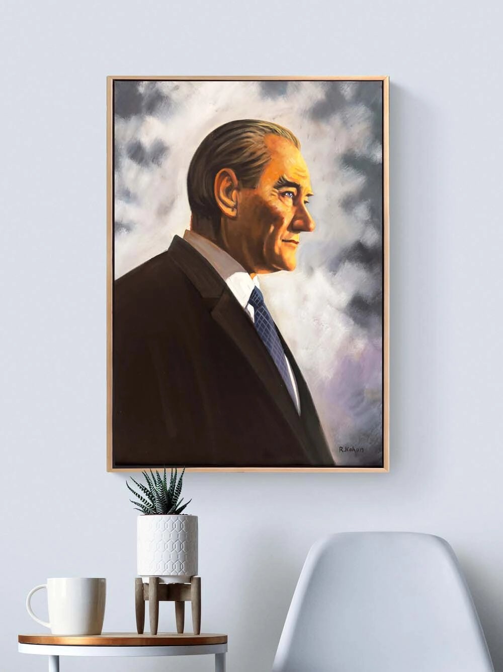 Bir Devrin Işığı Yağlı Boya Tablosu