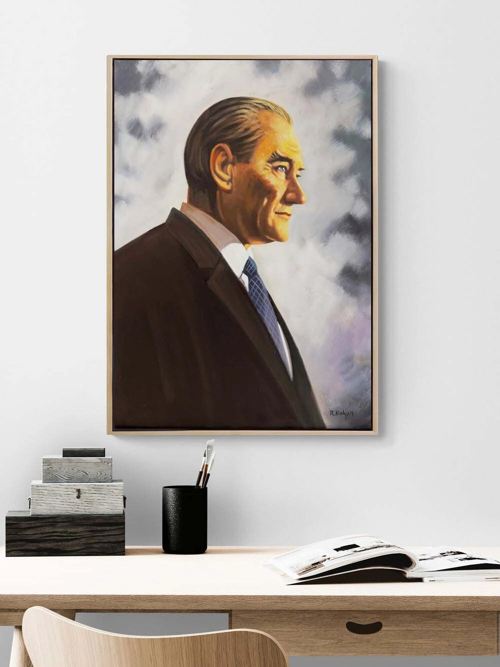 Bir Devrin Işığı Yağlı Boya Tablosu