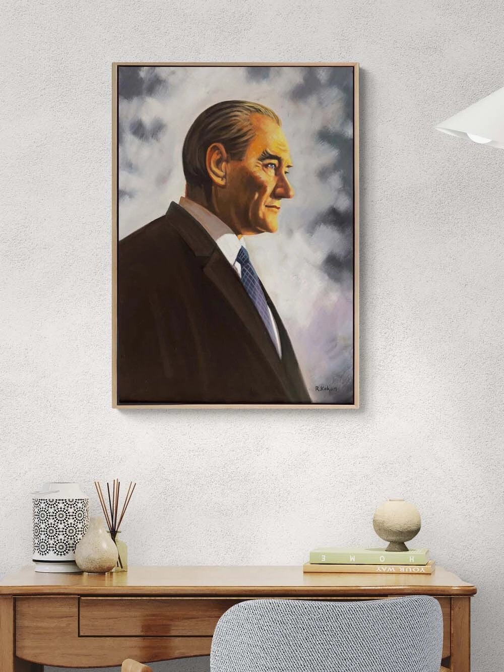 Bir Devrin Işığı Yağlı Boya Tablosu