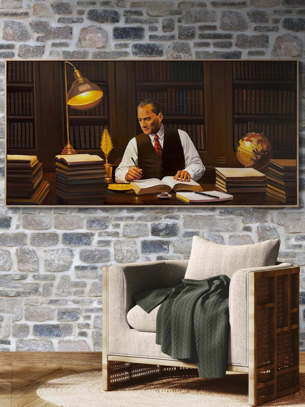 Mustafa Kemal’in Odasında Yağlı Boya Tablosu
