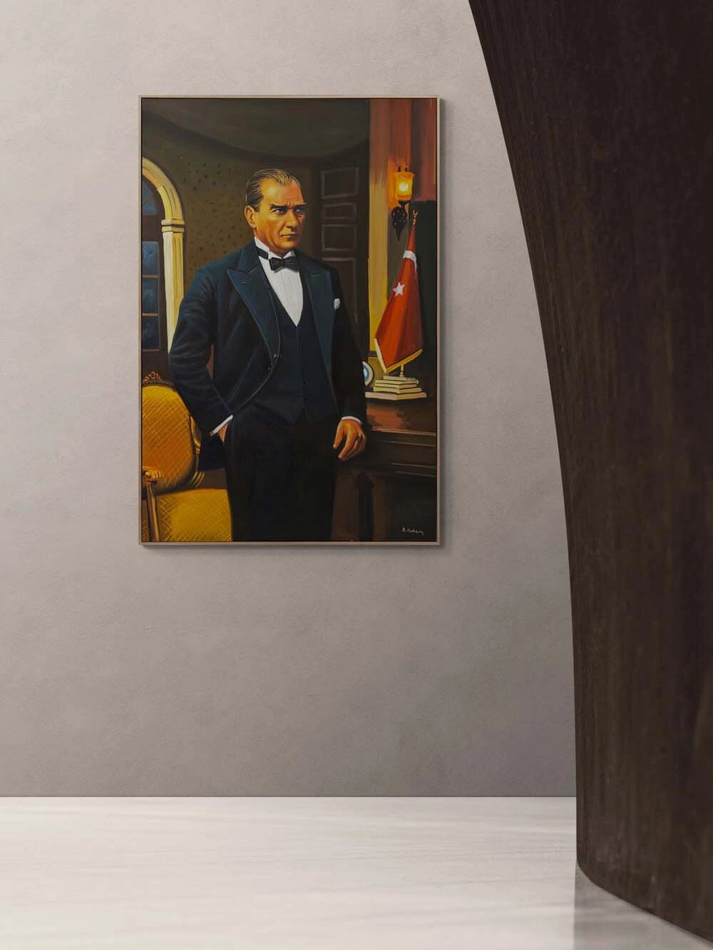 Mustafa Kemal ve Cumhuriyet Yağlı Boya Tablosu