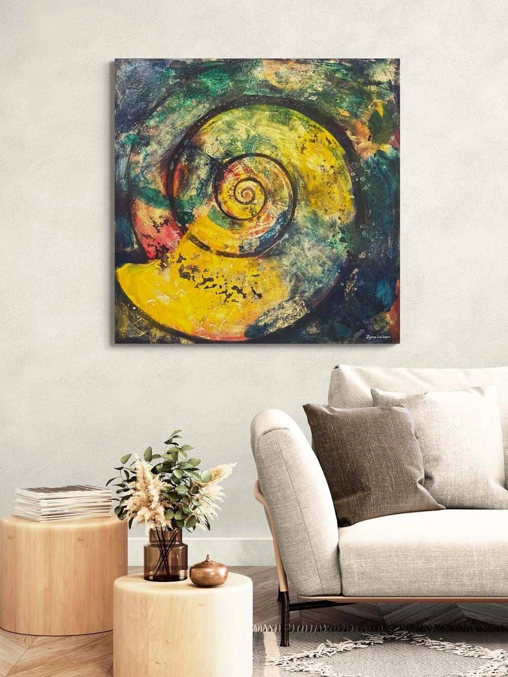 Varlığın Döngüsü Yağlı Boya Tablosu