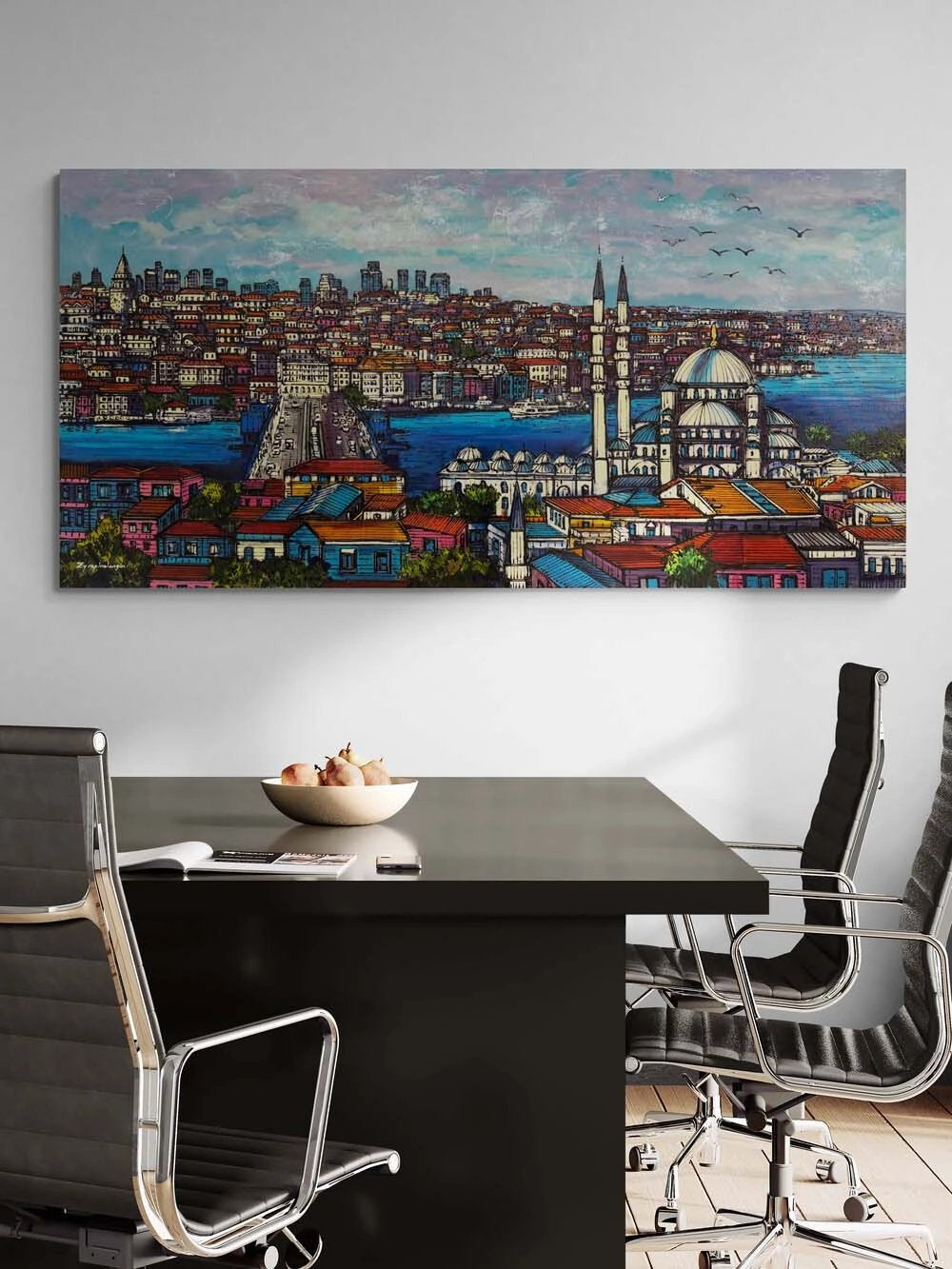 Akşamüstü Seferleri Yağlı Boya Tablosu