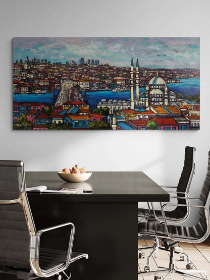 Akşamüstü Seferleri Yağlı Boya Tablosu