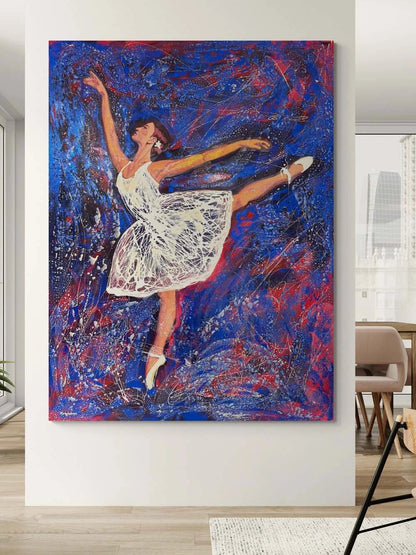 Ritmik Zarafet Yağlı Boya Tablosu