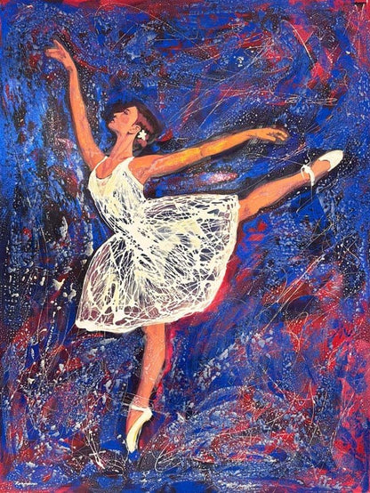 Ritmik Zarafet Yağlı Boya Tablosu