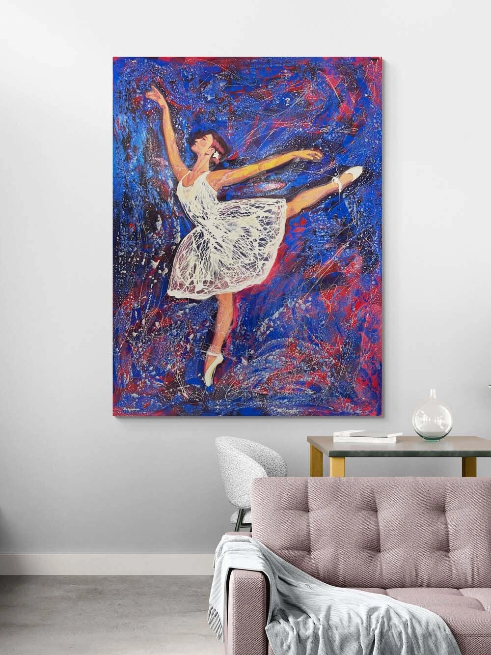 Ritmik Zarafet Yağlı Boya Tablosu