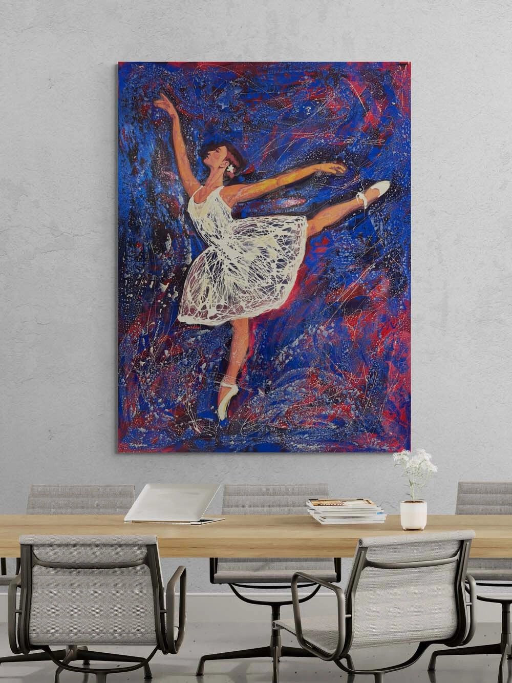 Ritmik Zarafet Yağlı Boya Tablosu