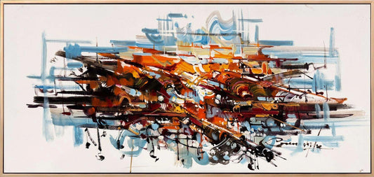 Fırça Gürültüsü Yağlı Boya Tablosu