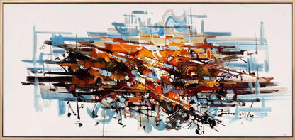 Fırça Gürültüsü Yağlı Boya Tablosu