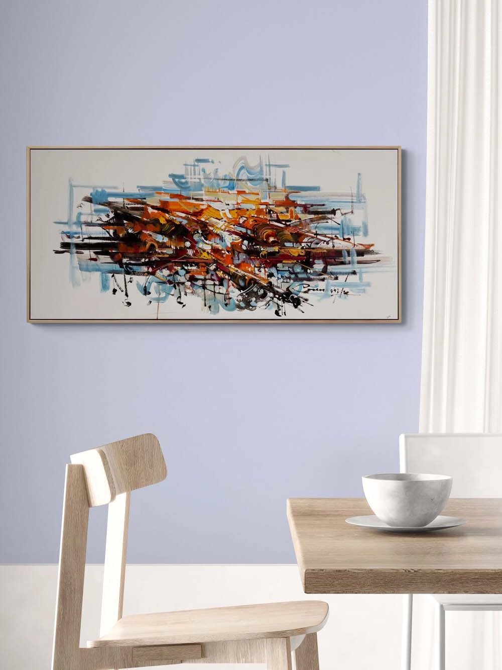 Fırça Gürültüsü Yağlı Boya Tablosu