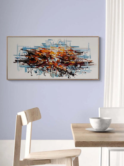 Fırça Gürültüsü Yağlı Boya Tablosu