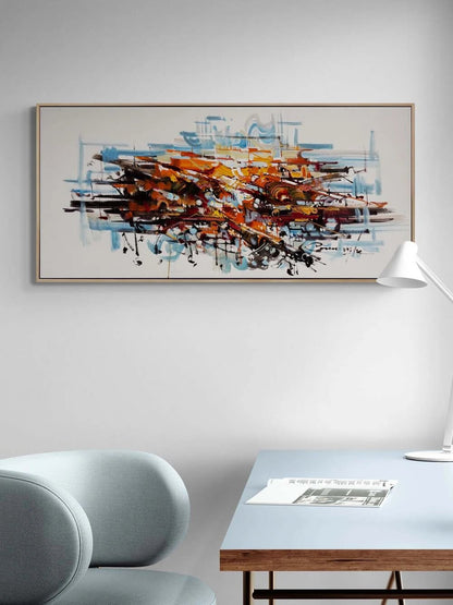 Fırça Gürültüsü Yağlı Boya Tablosu