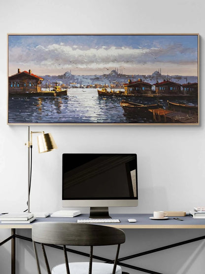 İstanbul'da Yansımalar Yağlı Boya Tablosu