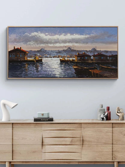 İstanbul'da Yansımalar Yağlı Boya Tablosu