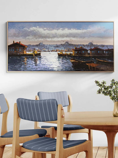 İstanbul'da Yansımalar Yağlı Boya Tablosu