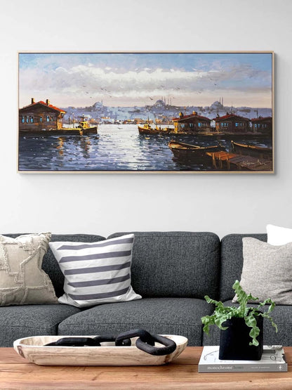 İstanbul'da Yansımalar Yağlı Boya Tablosu