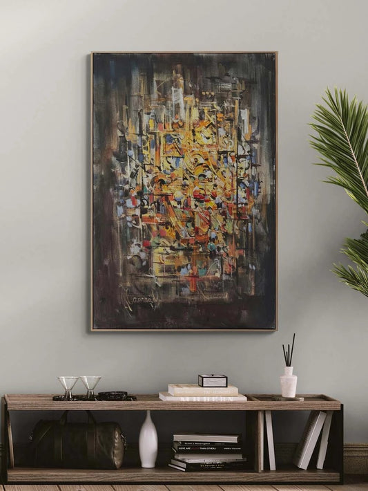 Bilinç Kırıkları Yağlı Boya Tablosu