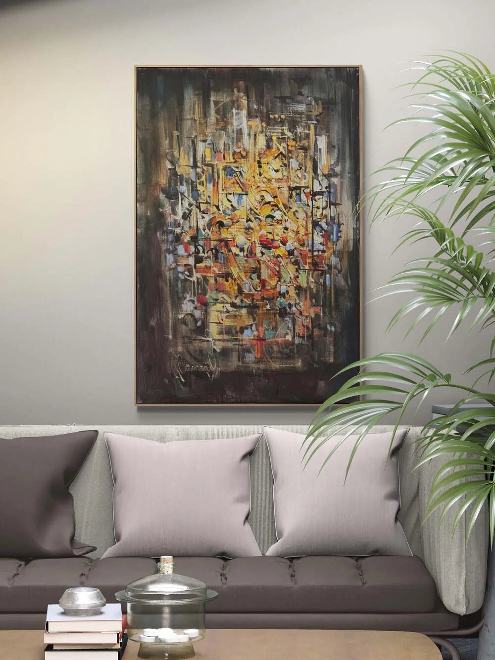 Bilinç Kırıkları Yağlı Boya Tablosu