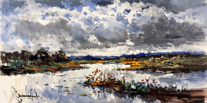 Bulutların Altında Yağlı Boya Tablosu