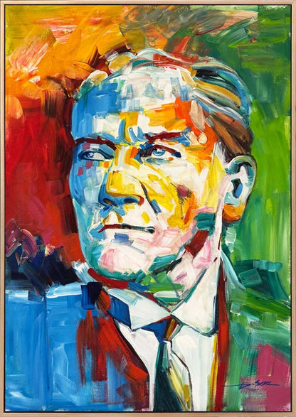 Renklerde Çağdaş Lider Yağlı Boya Tablosu