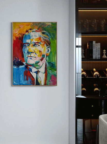 Renklerde Çağdaş Lider Yağlı Boya Tablosu