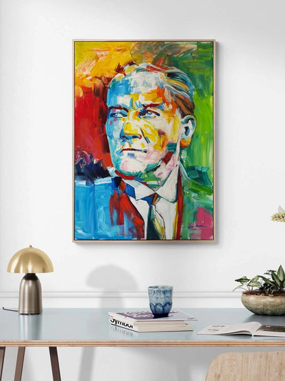 Renklerde Çağdaş Lider Yağlı Boya Tablosu