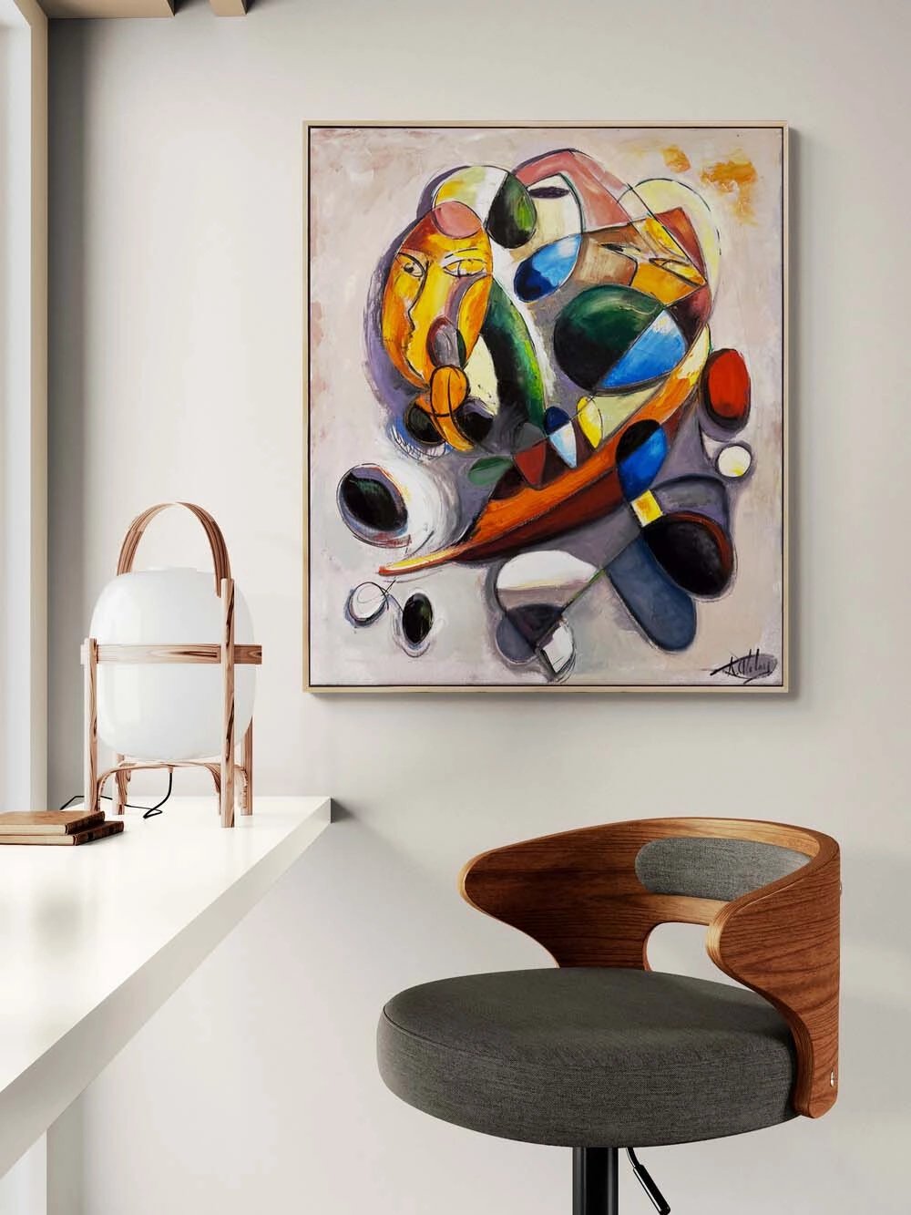 Çoklu Figür Yağlı Boya Tablosu