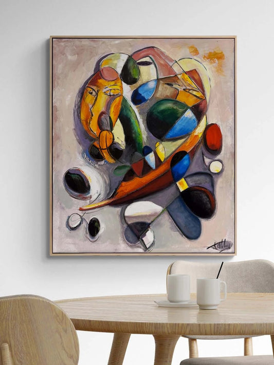 Çoklu Figür Yağlı Boya Tablosu