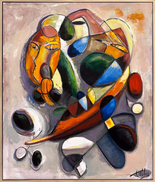 Çoklu Figür Yağlı Boya Tablosu