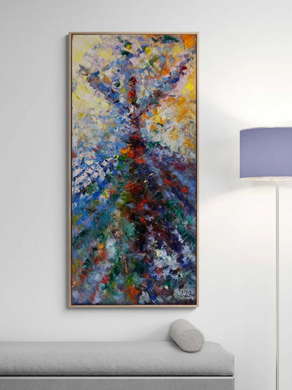 Aşk ile Dönen Semazen Yağlı Boya Tablosu