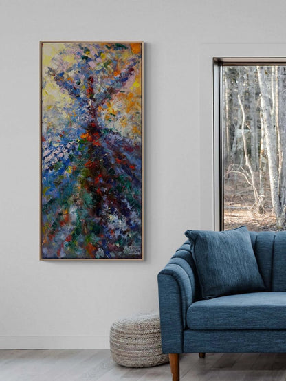 Aşk ile Dönen Semazen Yağlı Boya Tablosu