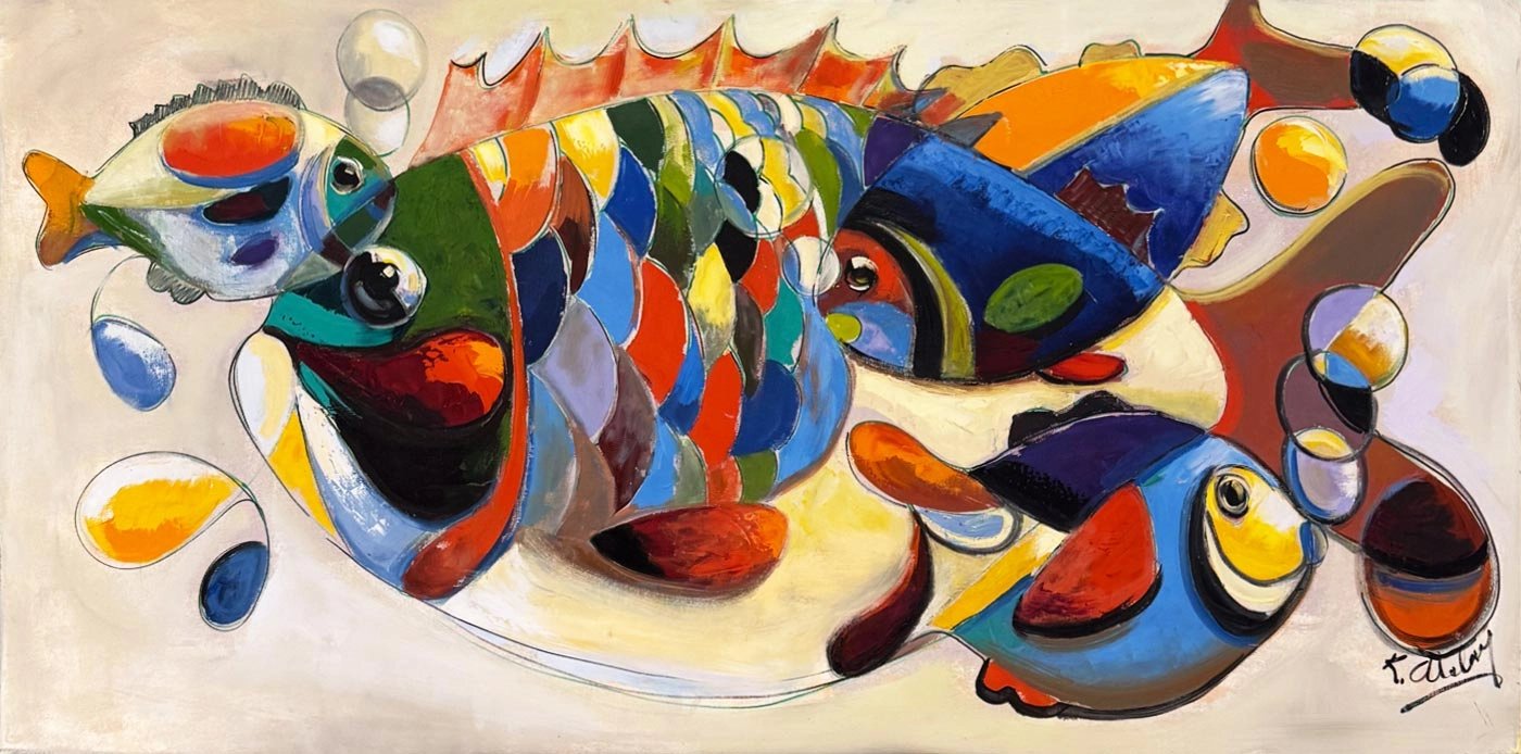 Renklerde Balık Yağlı Boya Tablosu