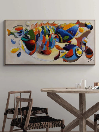 Renklerde Balık Yağlı Boya Tablosu