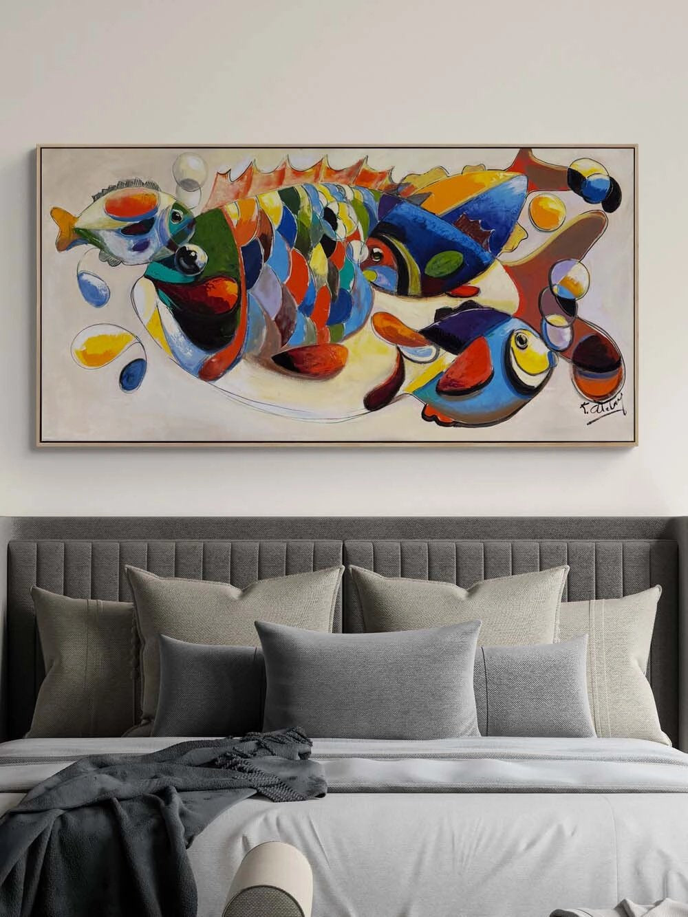 Renklerde Balık Yağlı Boya Tablosu